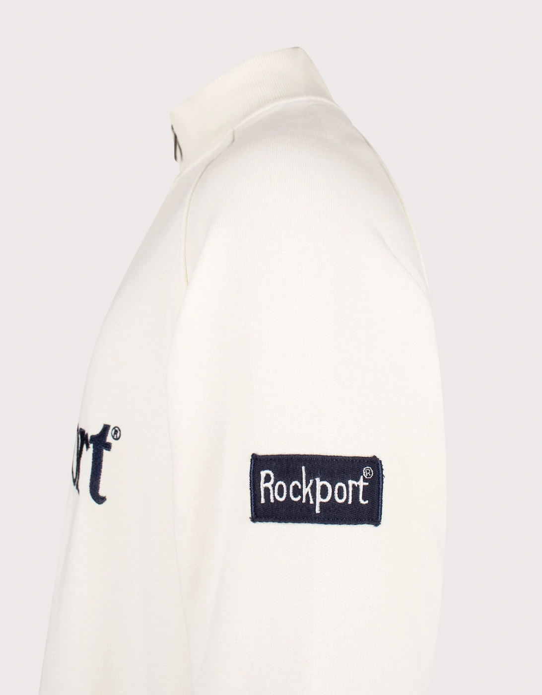 Relaxed Fit Boston Logo Quarter Zip Sweatshirt