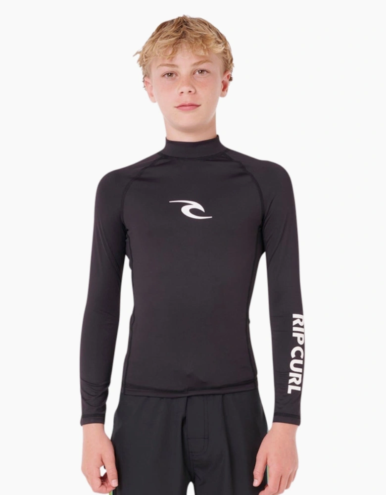 Rip Curl Kids Eternal Shred Zip Through Long Sleeve Rash Vest