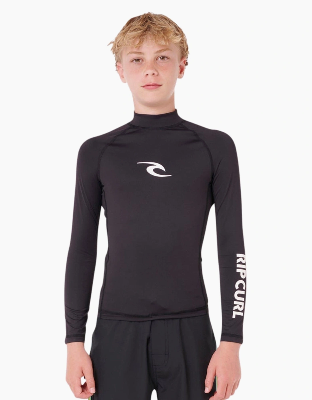 Rip Curl Kids Eternal Shred Zip Through Long Sleeve Rash Vest, 2 of 1