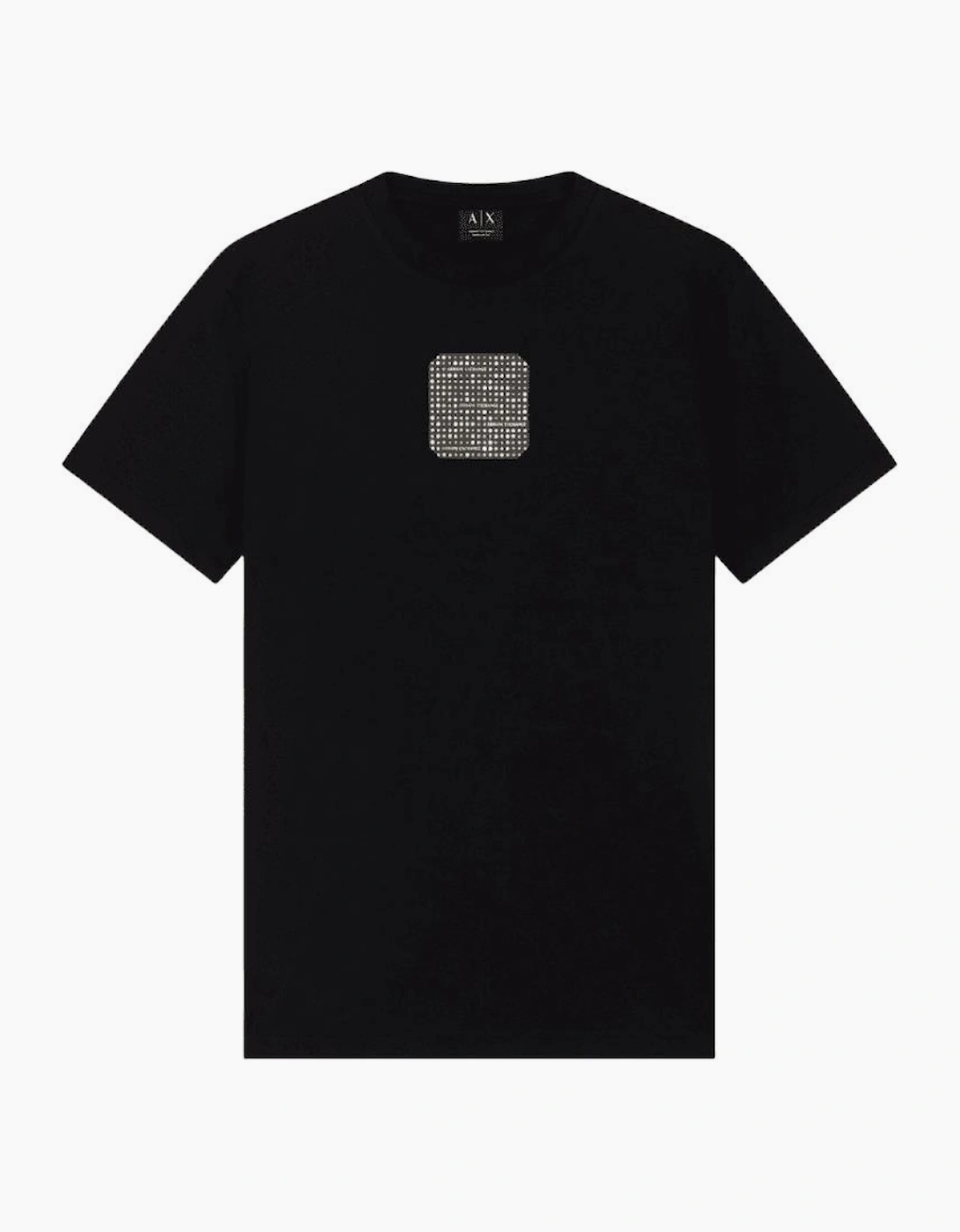 Regular Fit Foil Logo Black/Gold T-Shirt, 4 of 3
