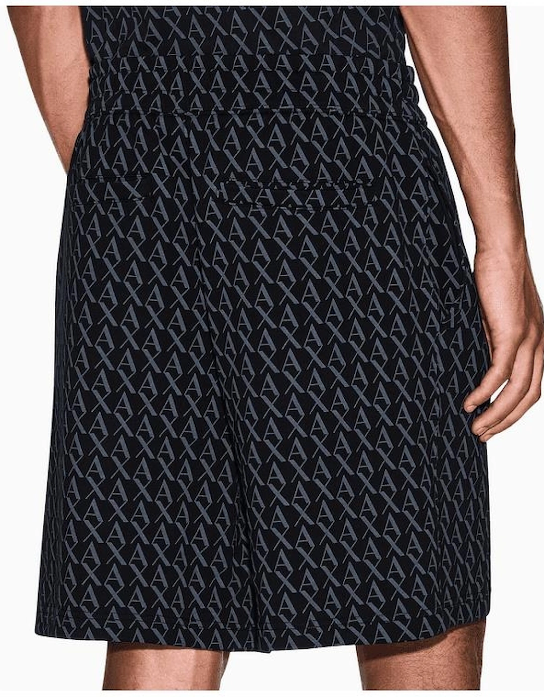 Monogram All Over Black Shorts