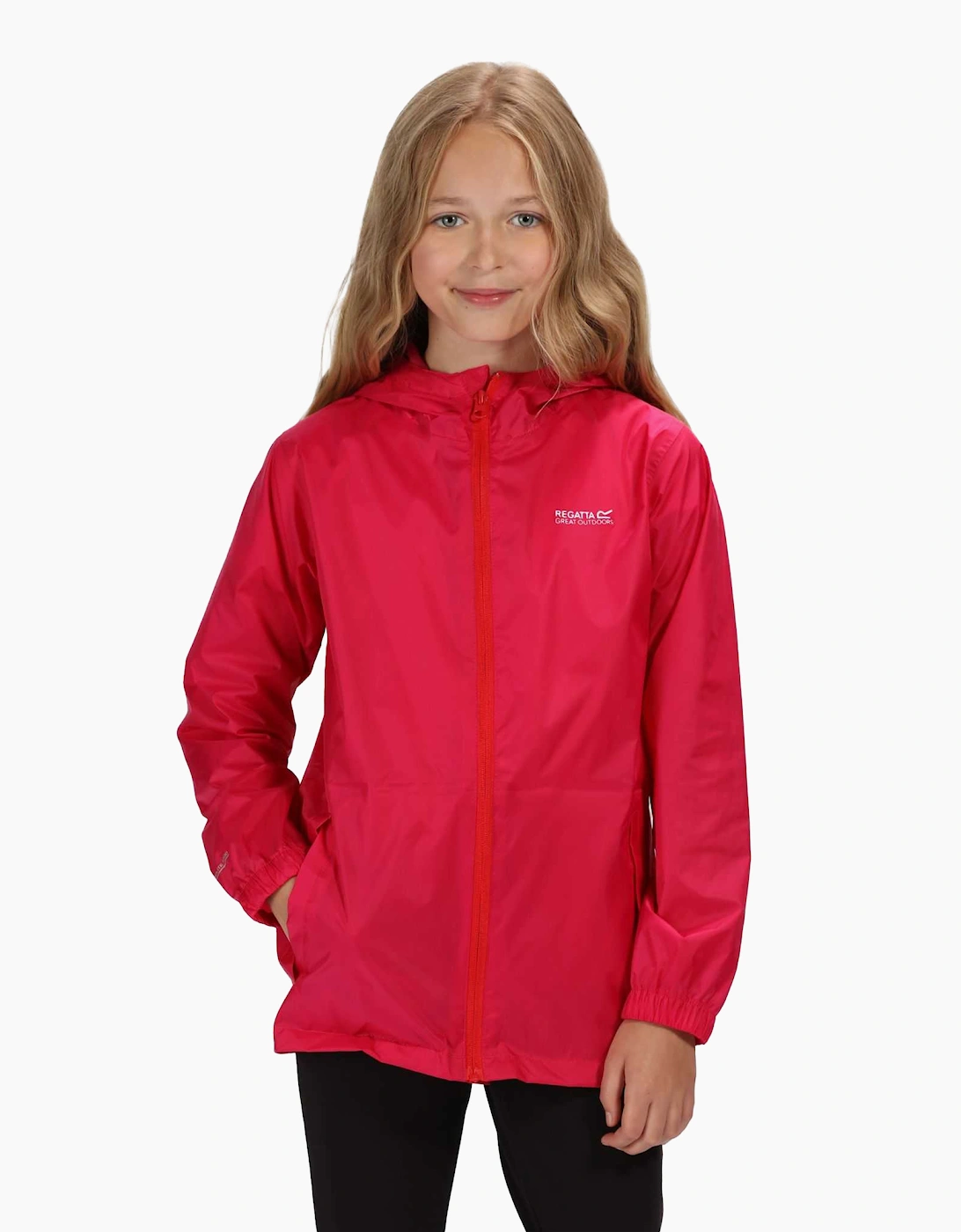 Regatta Great Outdoors Childrens/Kids Pack It Jacket III Waterproof Packaway Black