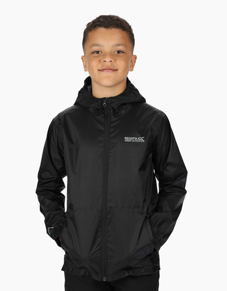 Regatta Great Outdoors Childrens/Kids Pack It Jacket III Waterproof Packaway Black