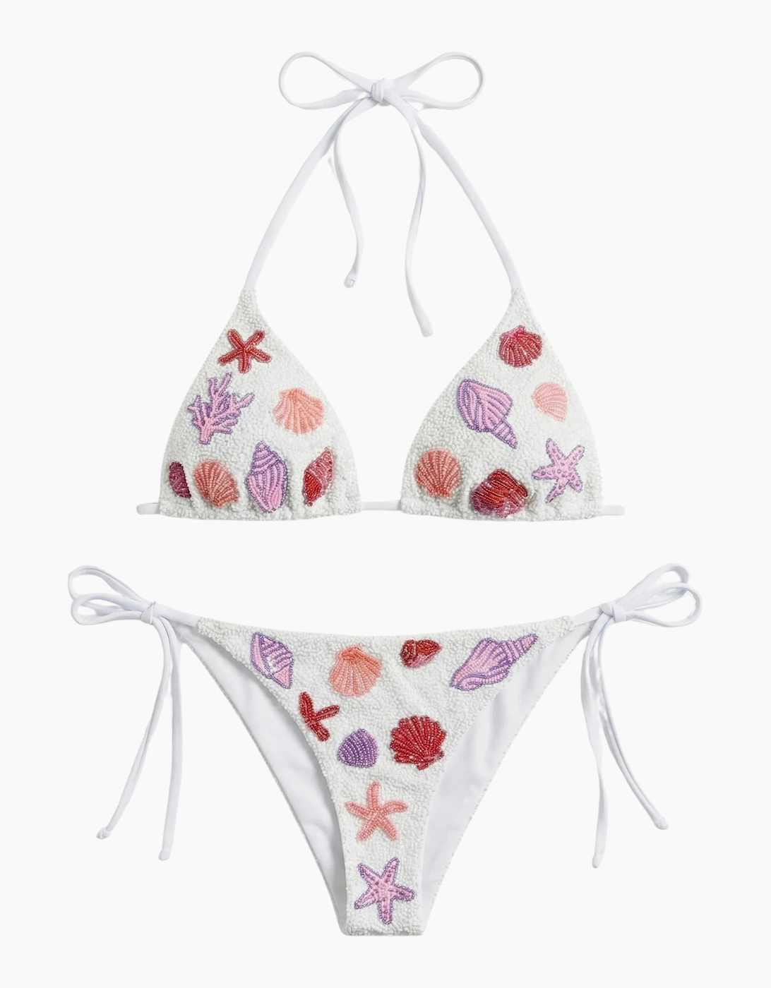 Shell Beaded Bikini Bottom in Stock