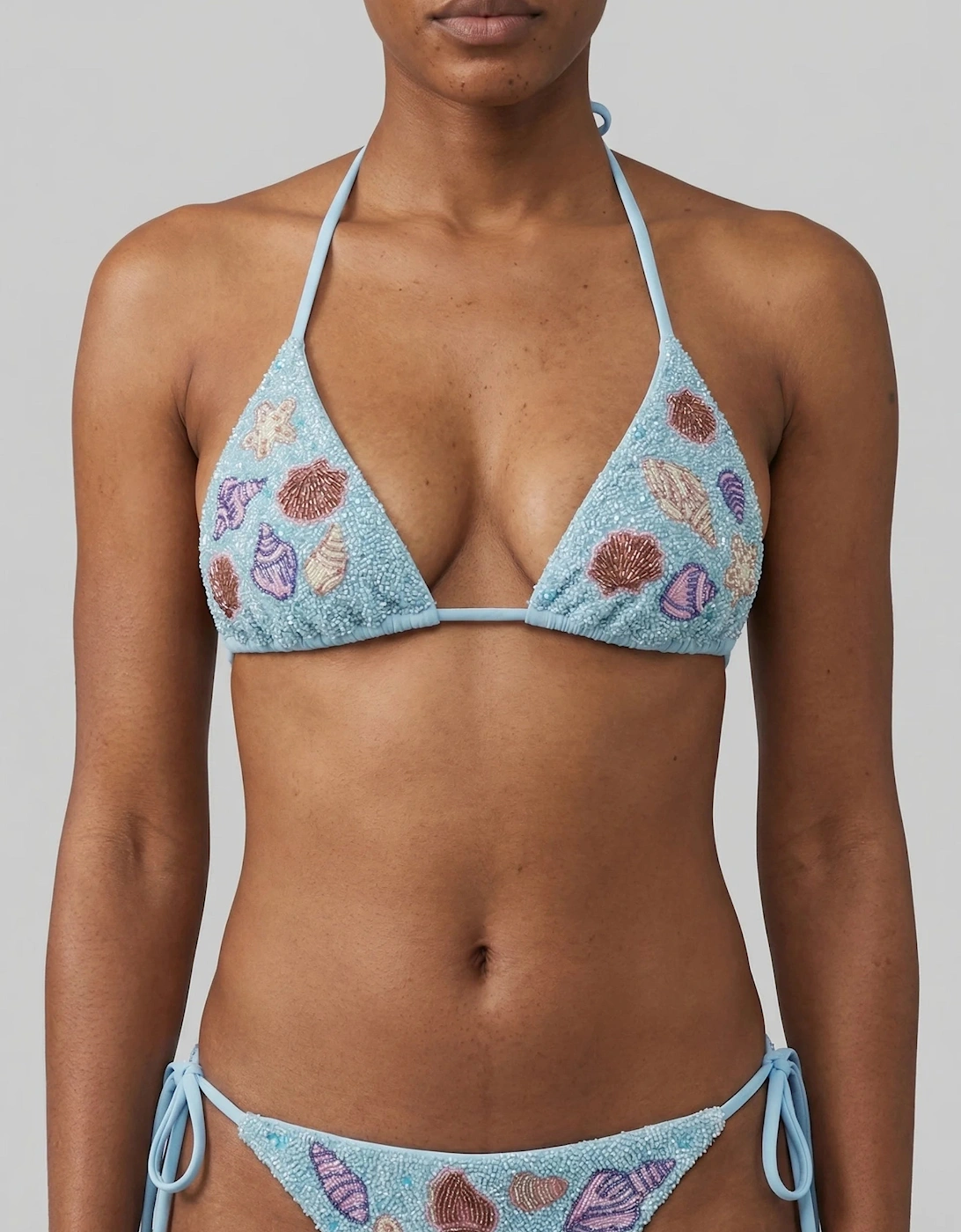 Shell Beaded Bikini Bottom in Stock