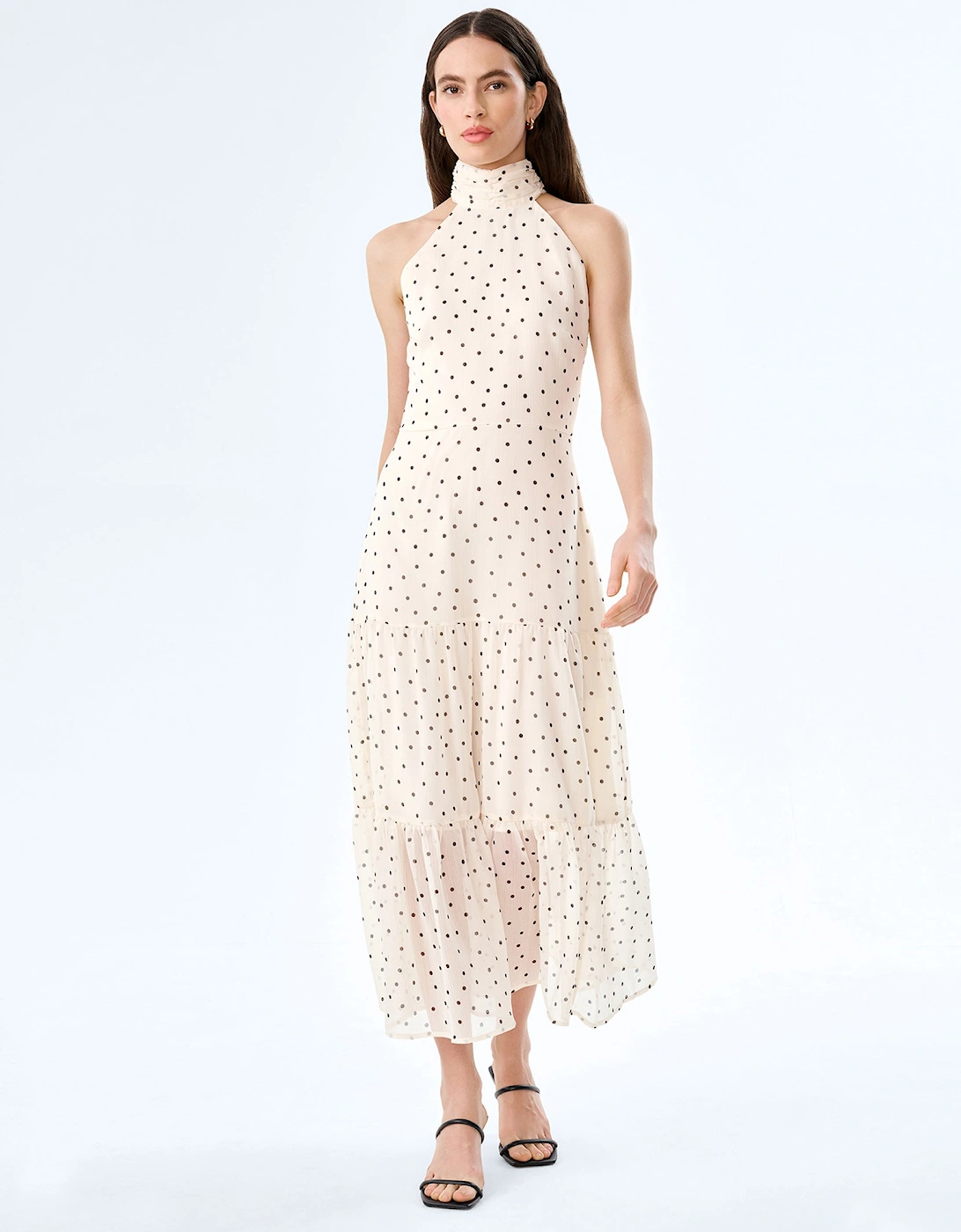 Romeo Dress in White Polka Dot, 7 of 6