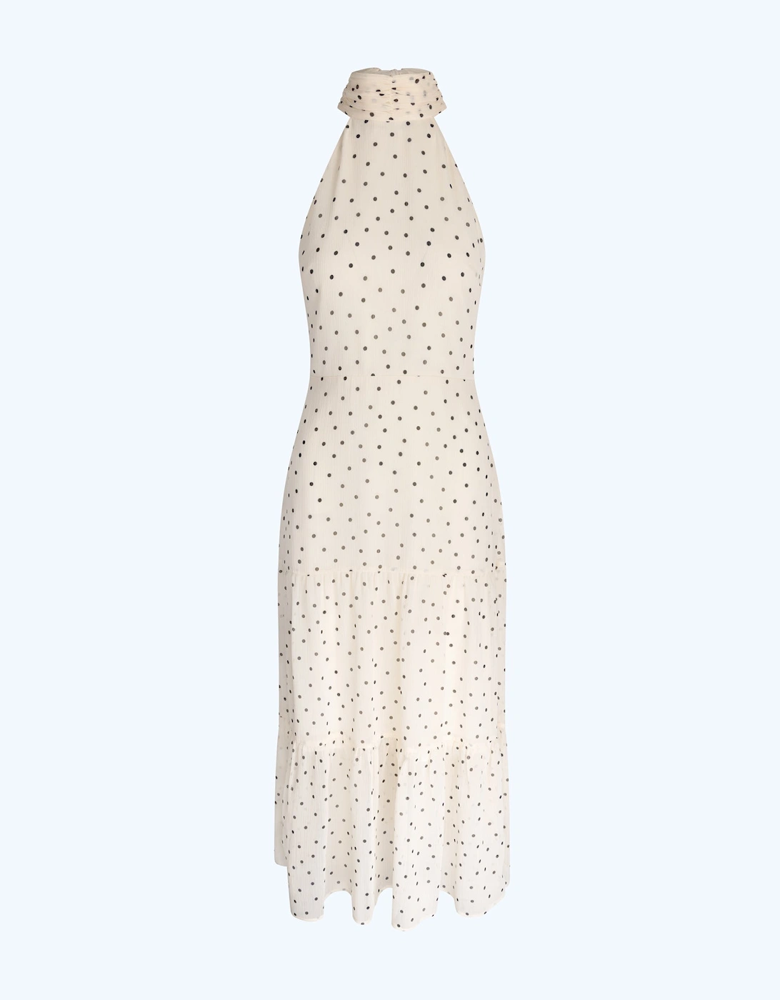 Romeo Dress in White Polka Dot