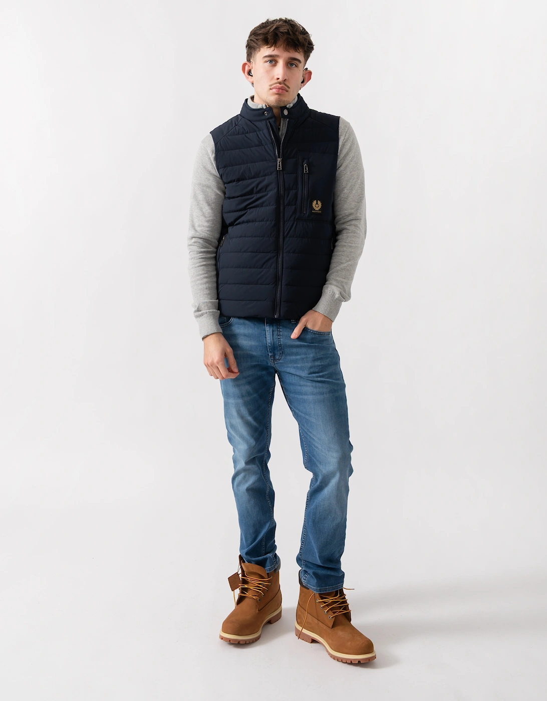 Belstaff Chassis Mens Gilet - Dark Ink