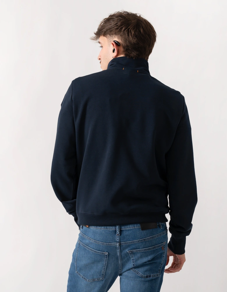 Parajumpers Broad Peak Mens 1/4 Zip Sweatshirt - Blue Navy 316