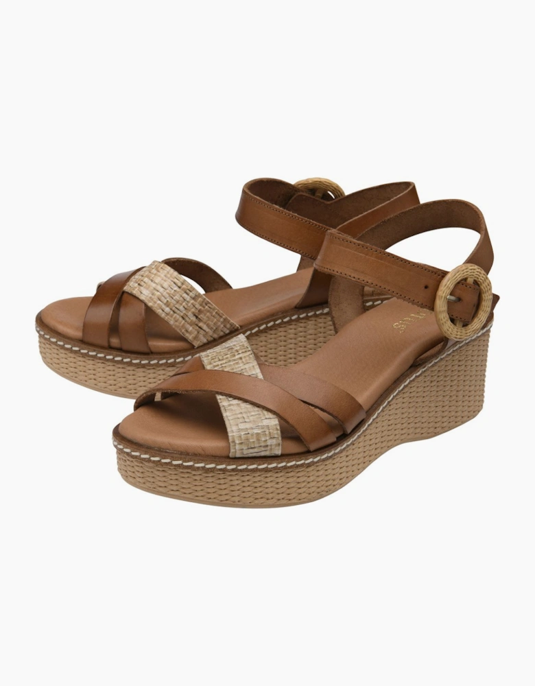 Amalia Womens Wedge Sandals