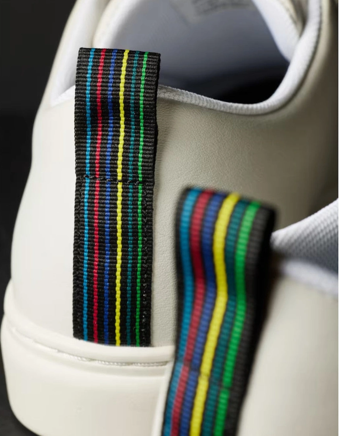 PS Paul Smith Lee White Tape Trainers 01 WHITE
