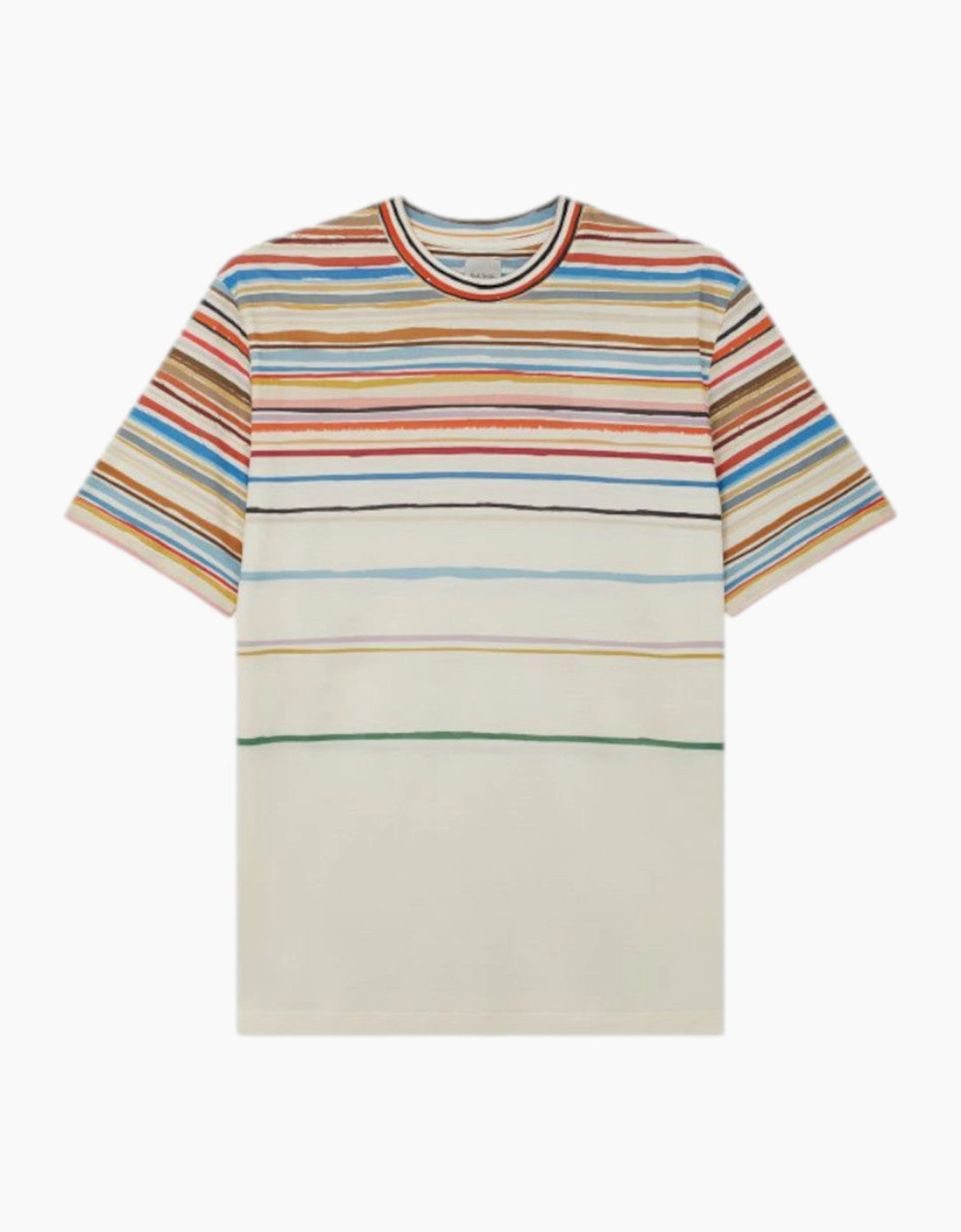 Paul Smith  Cairo Stripe T-Shirt 04 Ivory