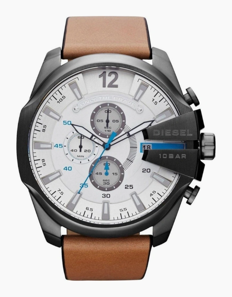 Diesel DZ4280 Mega Chief Brown Leather Men's Watch