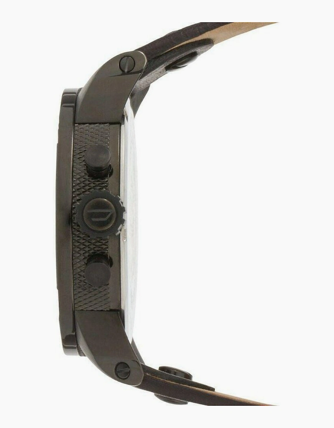 Diesel DZ7257 Bad Ass Chronograph Blue Dial Black Leather Men's Watch