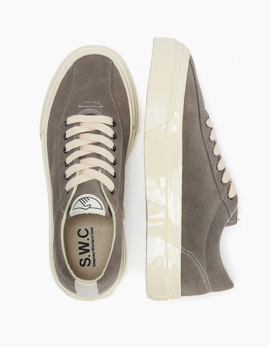 Stepney Workers Club Dellow L Suede Women's Grey Trainers