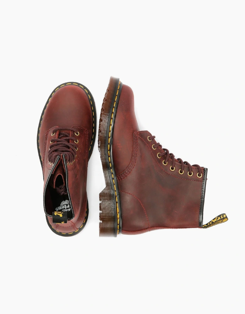 Dr. Martens 1460 Crazy Horse Leather Cherry Red Boots