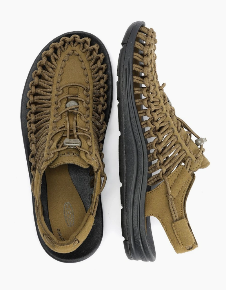 Keen Uneek Men's Dark Olive/Black Sandals