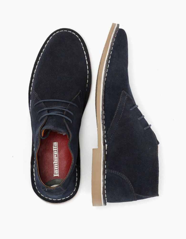 Lambretta Chiswick Suede Men's Navy Boots