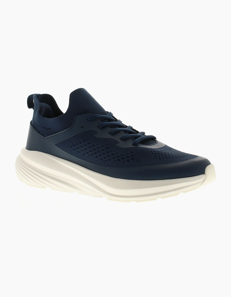 SURGE Mens Running Trainers Rowan Lace Up navy white UK Size