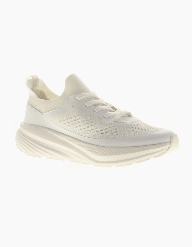 SURGE Womens Running Trainers Memory Foam Amren Lace Up white UK Size