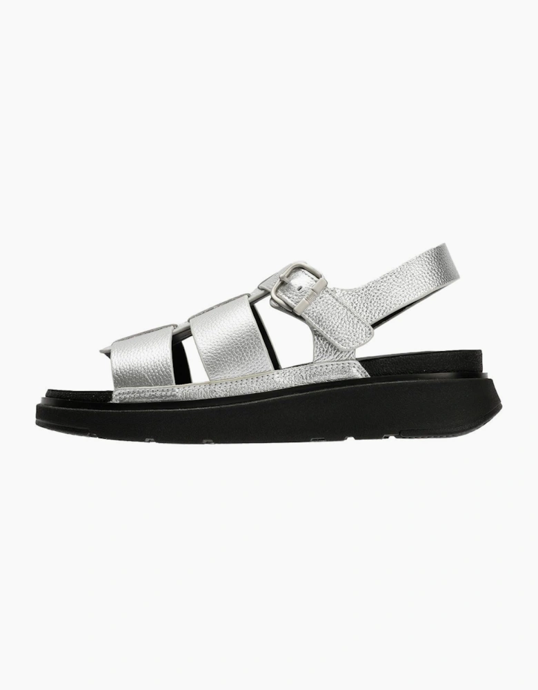 FitFlop GEN-FF Fisherman Leather Women's Silver Sandals