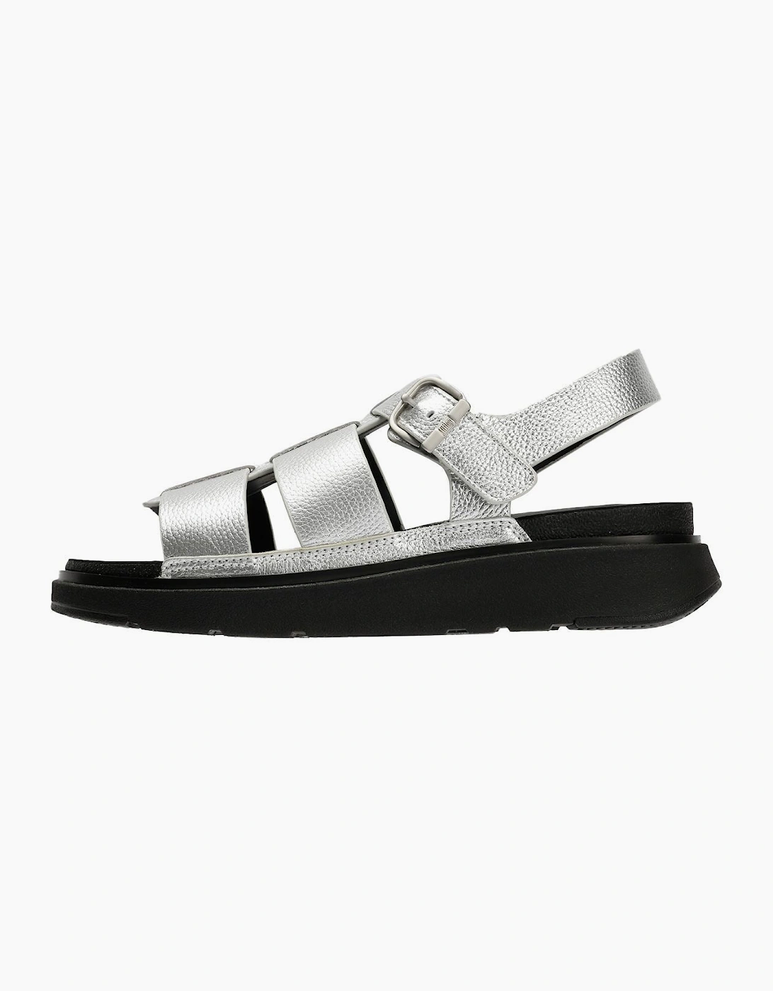 FitFlop GEN-FF Fisherman Leather Women's Silver Sandals