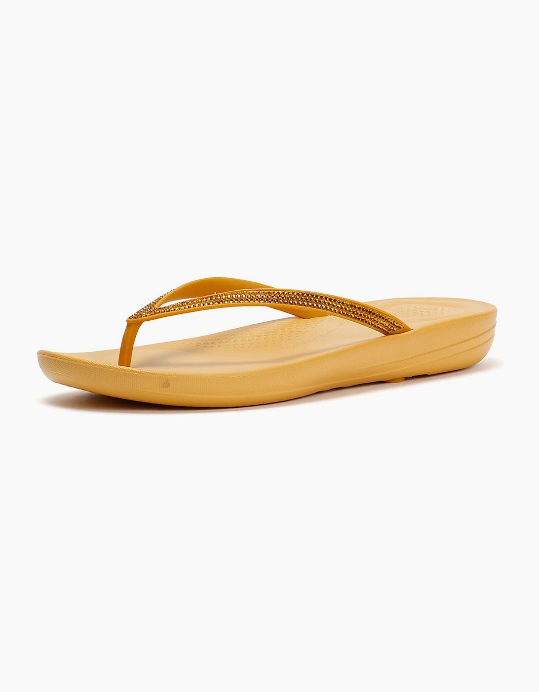 FitFlop Iqushion Sparkle Women's Turmeric Flip Flops