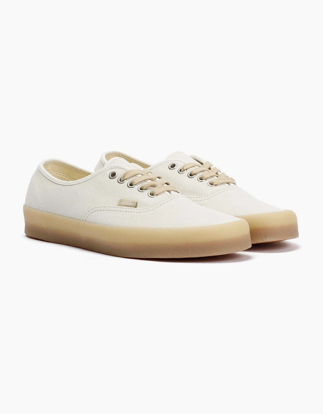 Vans Authentic Crepe Leather Men's Marshmallow Trainers, 9 of 8
