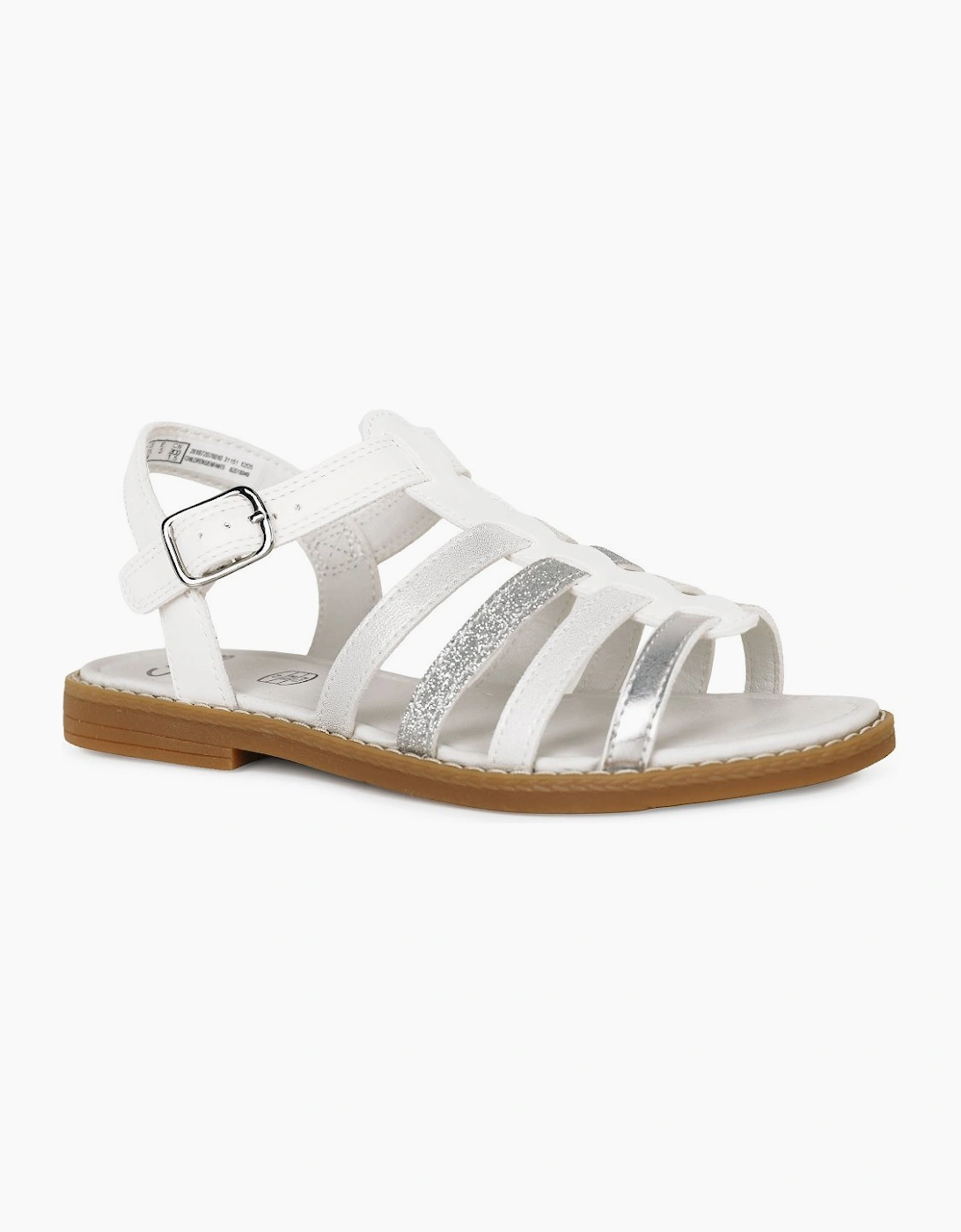 Clarks Girls White 'S Luana Hope K Infant Sandals  (Standard) 8/F Kids