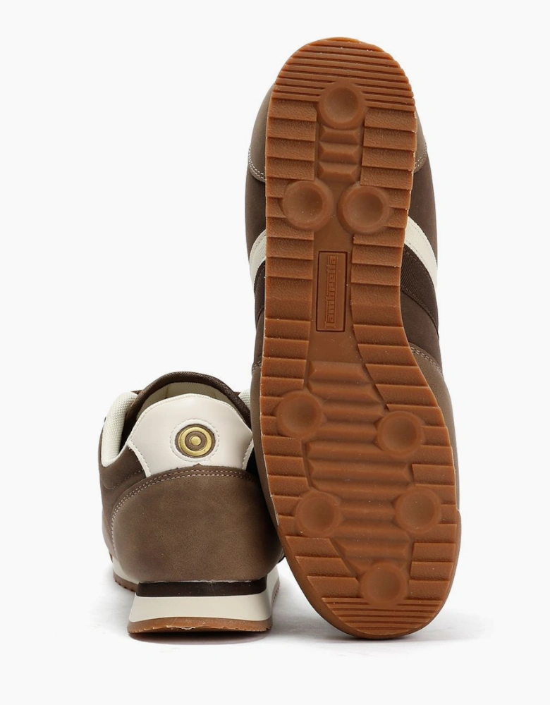 Lambretta Diego Men's Choc/Cream Trainers