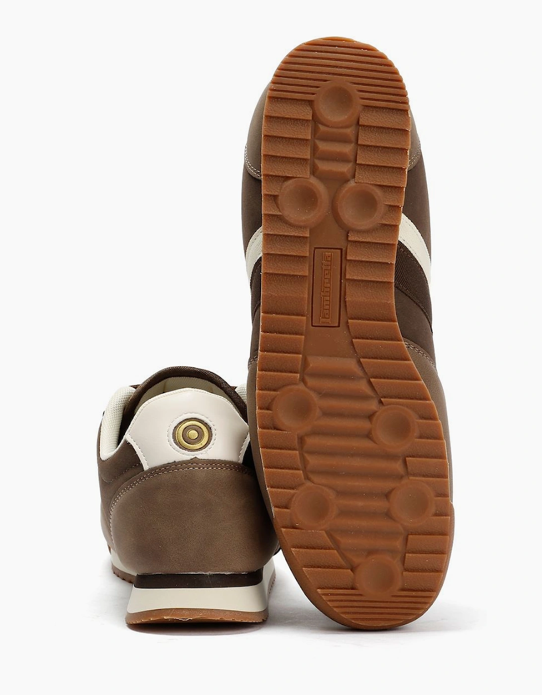 Lambretta Diego Men's Choc/Cream Trainers