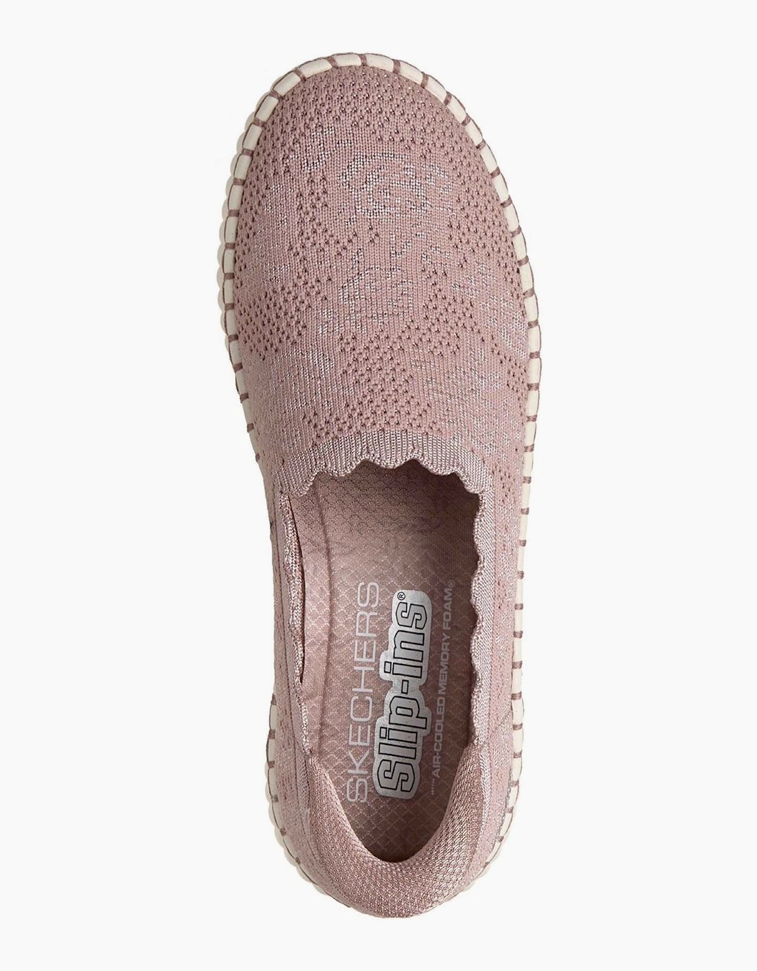 Skechers Wilshire Boulevard Polyester Women's Mauve Trainers