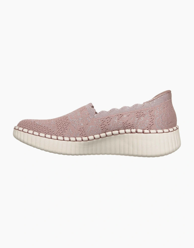 Skechers Wilshire Boulevard Polyester Women's Mauve Trainers