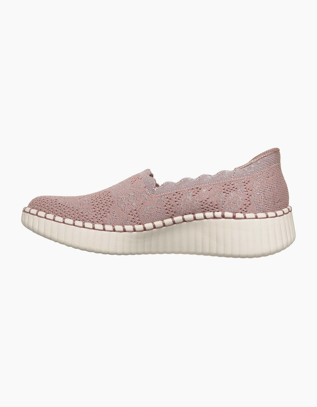 Skechers Wilshire Boulevard Polyester Women's Mauve Trainers