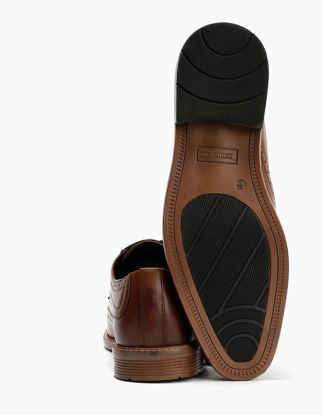Lambretta Stockton Leather Men's Tan Lace-Up Shoes