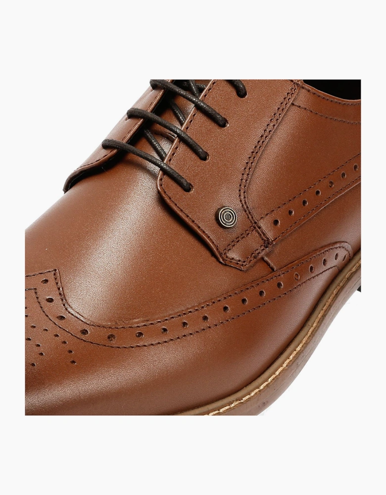 Lambretta Stockton Leather Men's Tan Lace-Up Shoes