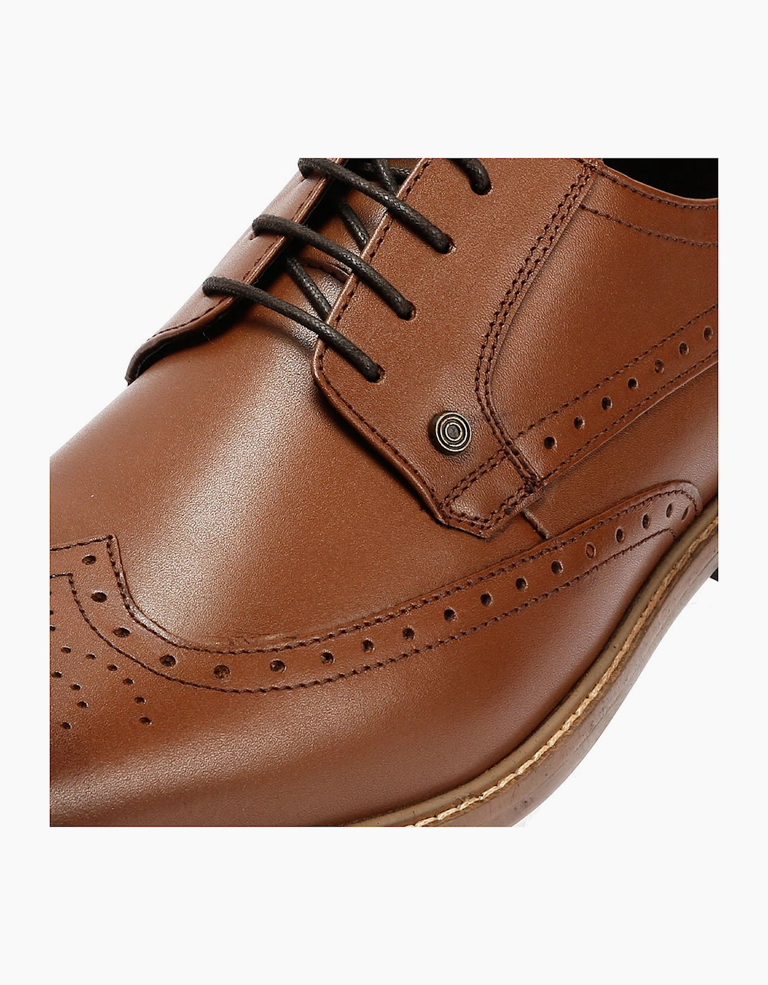 Lambretta Stockton Leather Men's Tan Lace-Up Shoes