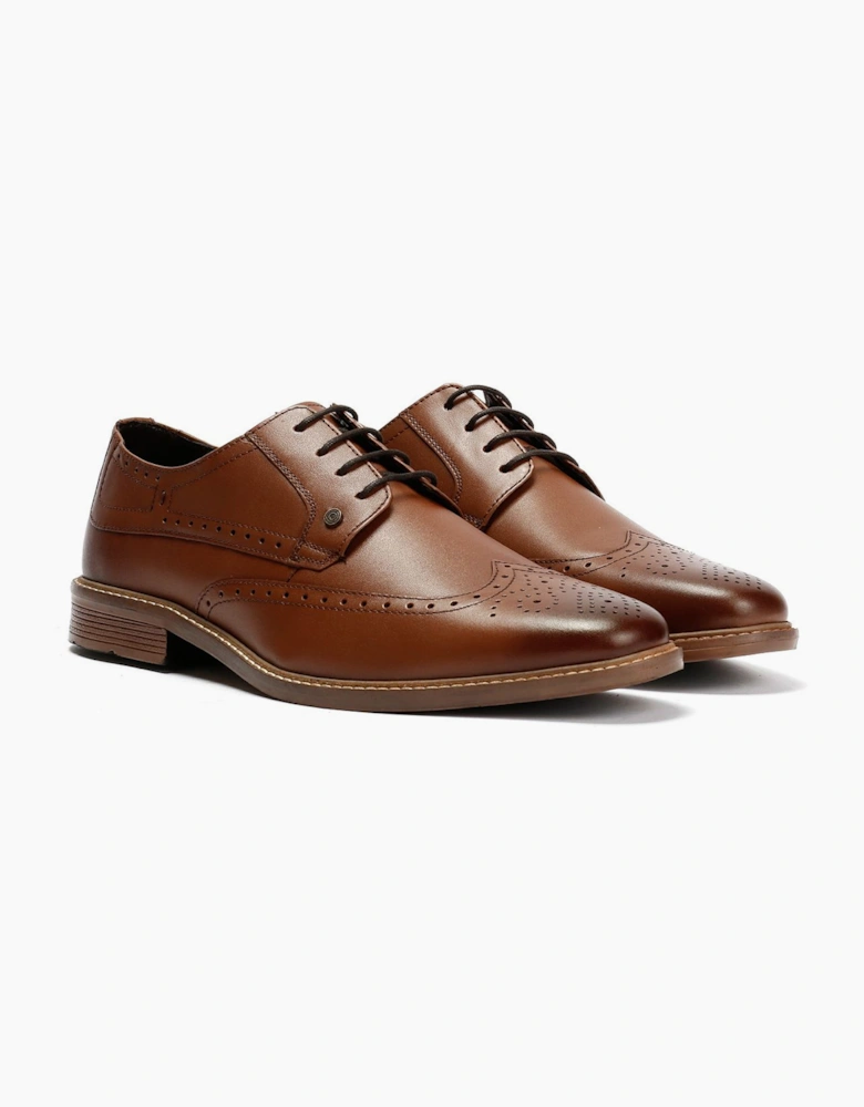 Lambretta Stockton Leather Men's Tan Lace-Up Shoes