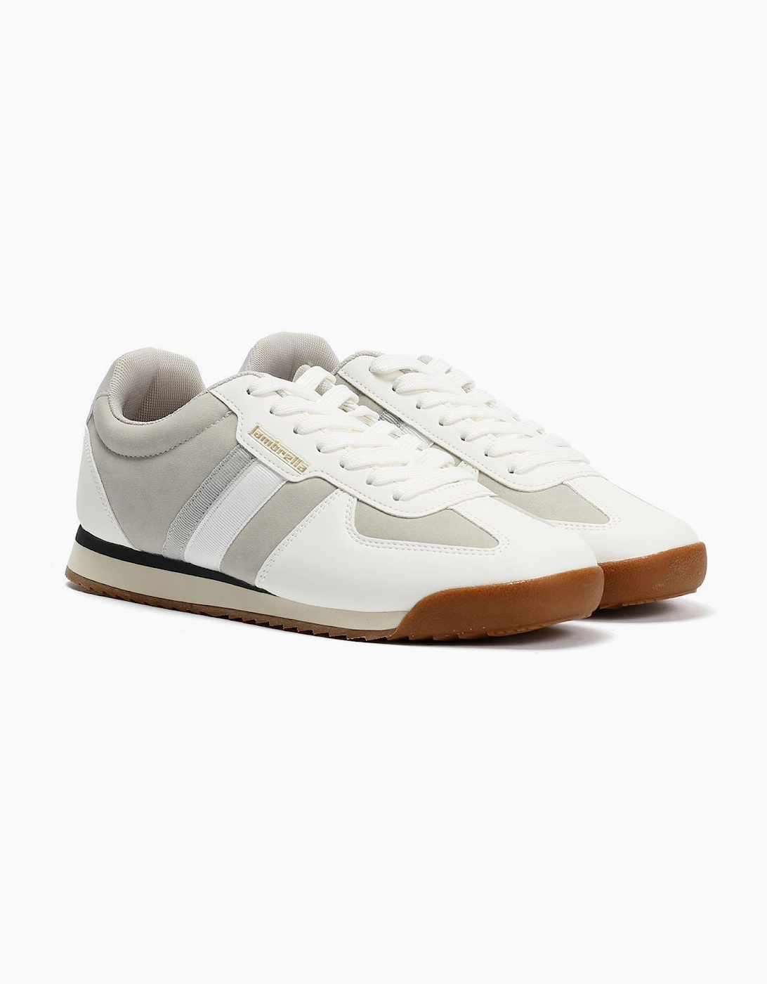 Lambretta Diego Men's White/Grey Trainers