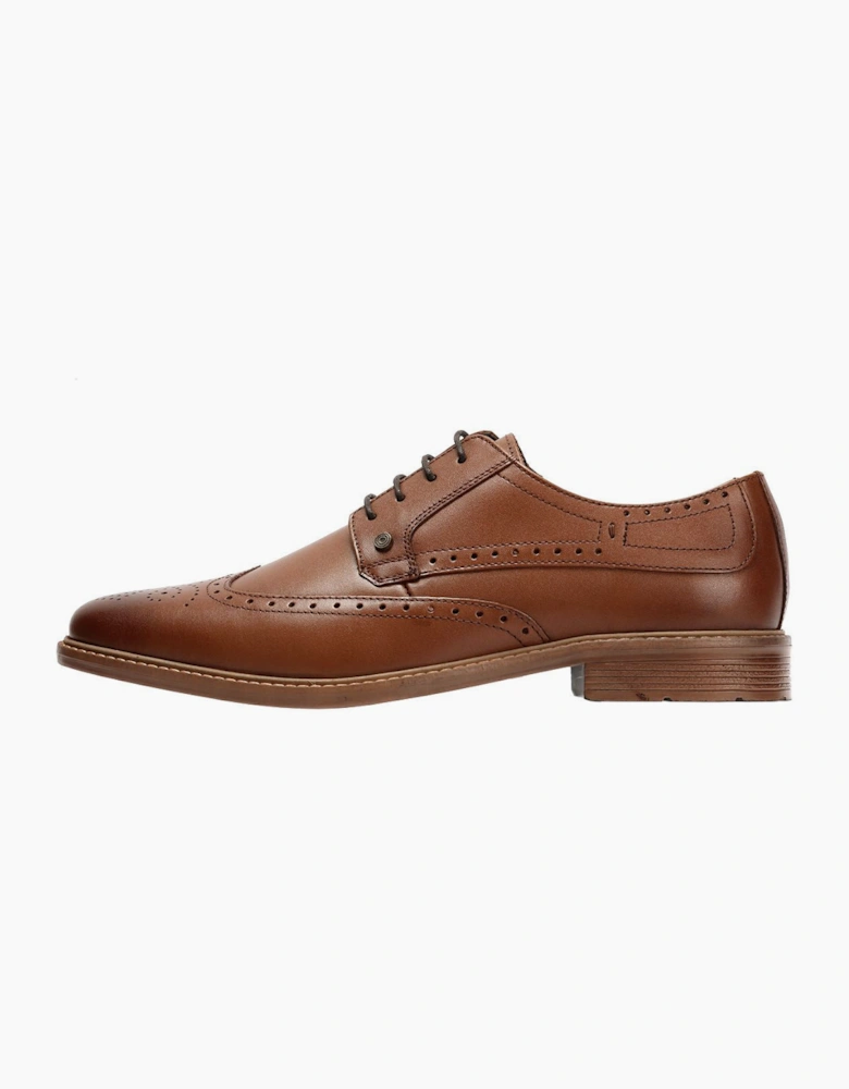 Lambretta Stockton Leather Men's Tan Lace-Up Shoes