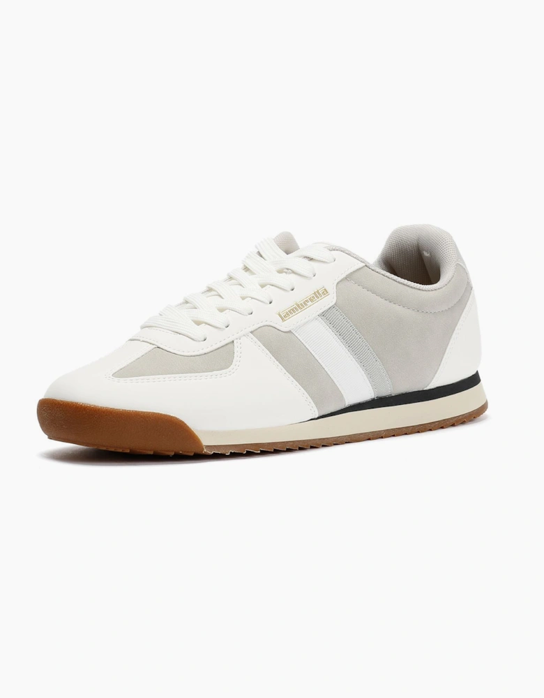 Lambretta Diego Men's White/Grey Trainers