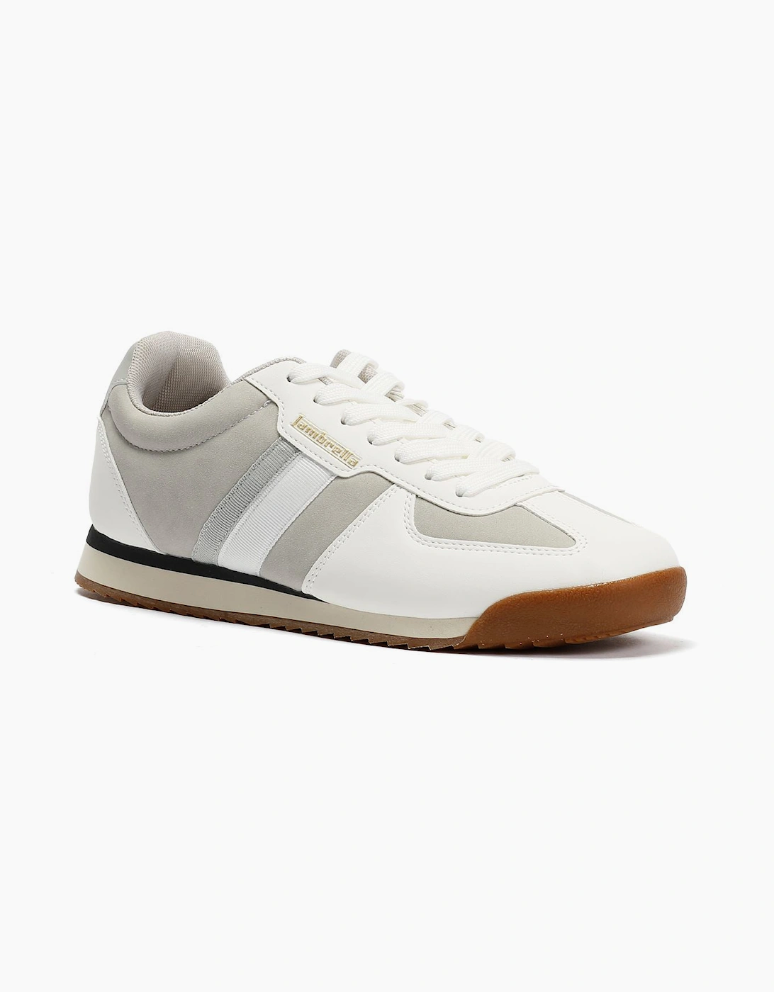 Lambretta Diego Men's White/Grey Trainers