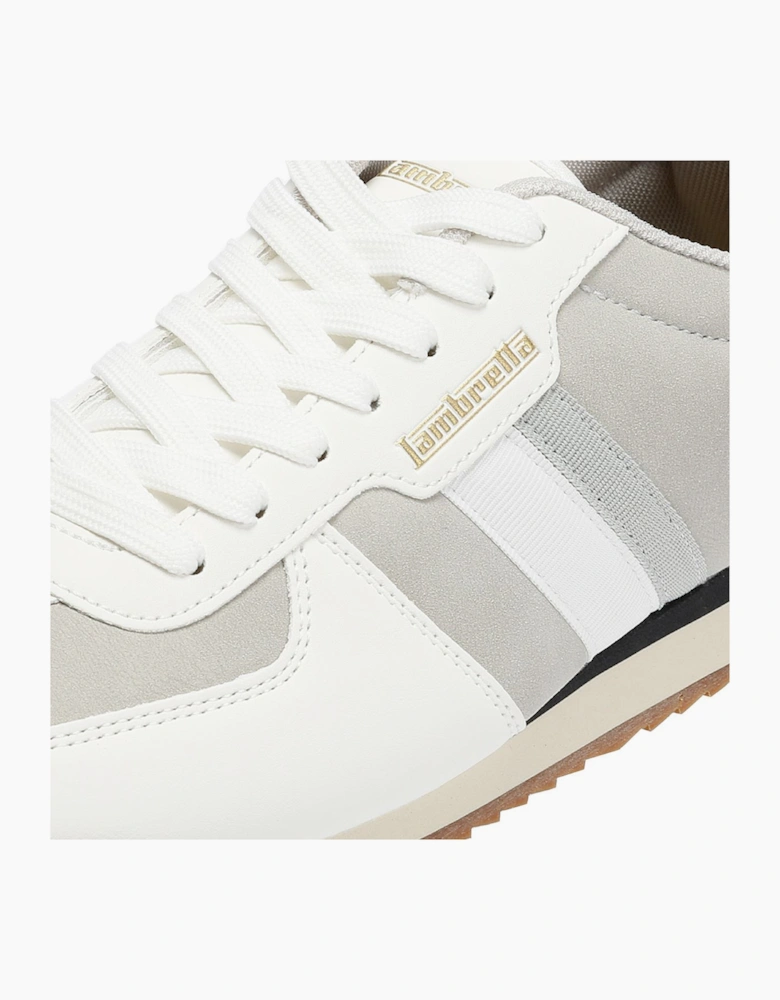 Lambretta Diego Men's White/Grey Trainers