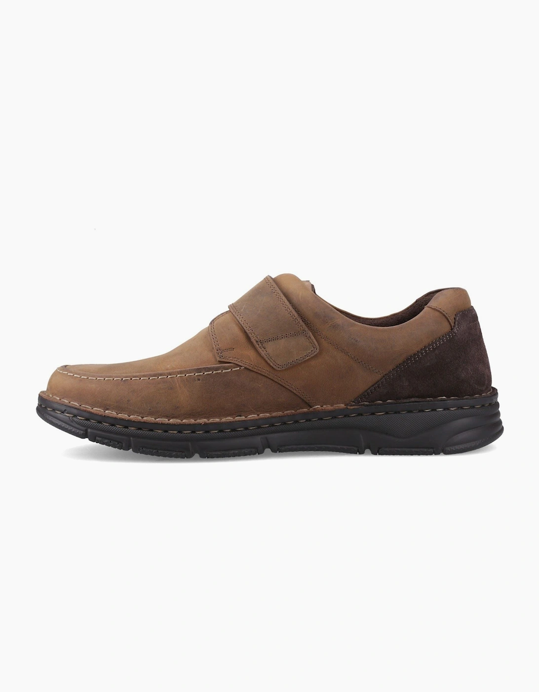 Hush Puppies Forde Touch Fastening Leather Men's Tan Loafers