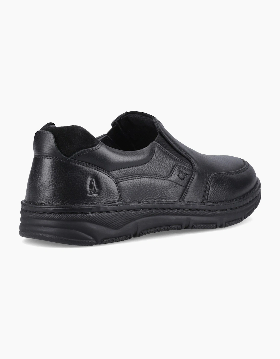 Hush Puppies Franco Slip on Leather Men's Black Loafers