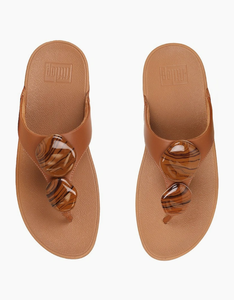 Lulu Marbled Stone Sandals