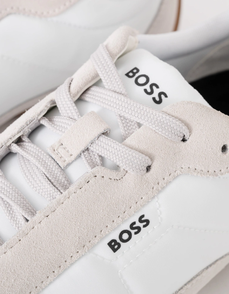 BOSS Orange Jaylen_Lowp_sdnylt Mens Trainers - Open White 120