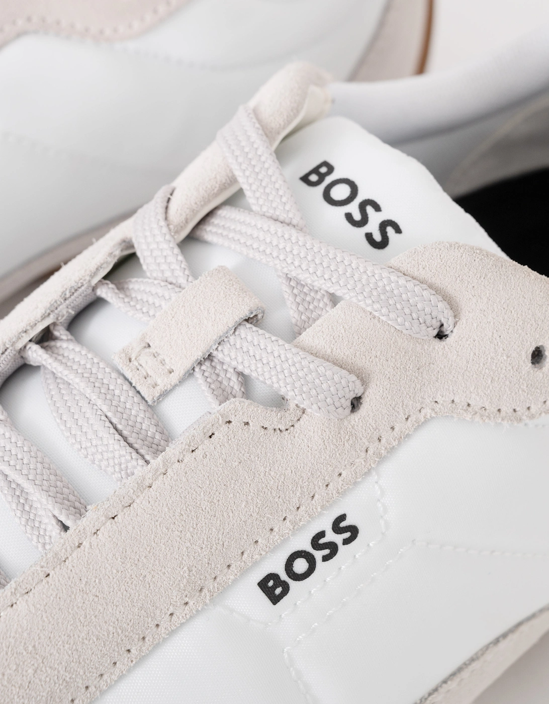 BOSS Orange Jaylen_Lowp_sdnylt Mens Trainers - Open White 120