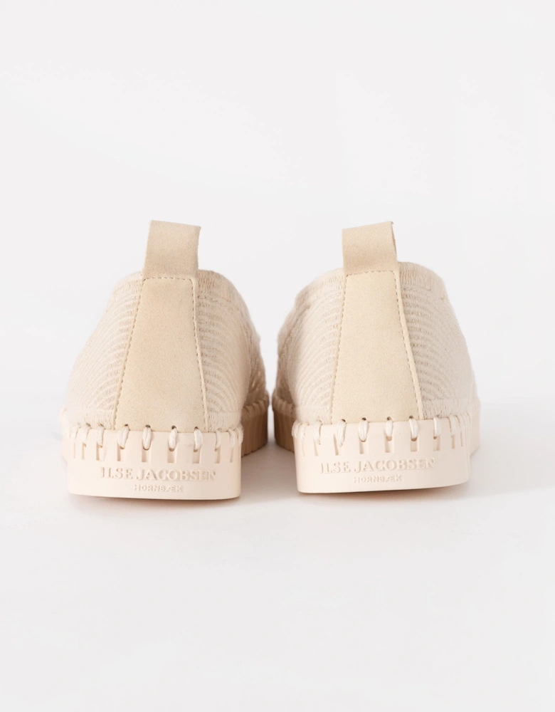 Ilse Jacobsen Tulip Womens Ballerina Shoe - Kit Pearled Ivory 144111