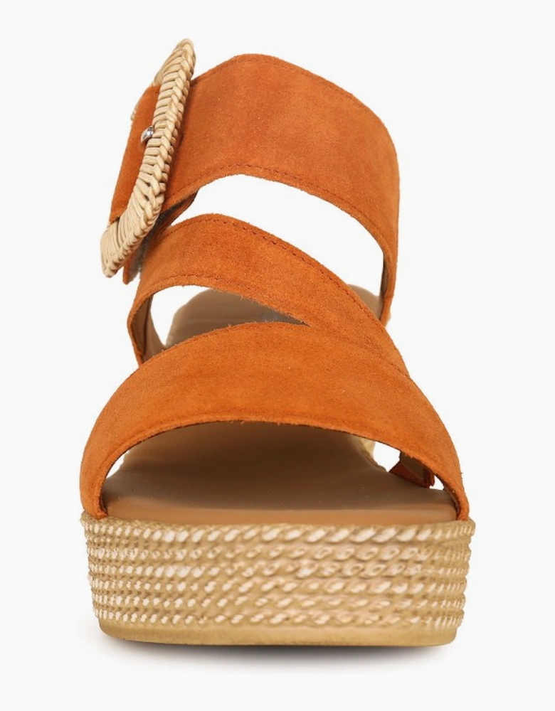 Embrace Womens Wedge Sandal